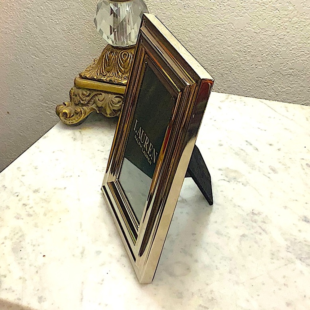 RALPH LAUREN PICTURE FRAME 4 BY 6  SILVER NEW - Picture 5 of 8